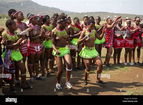 African Zulu Girls Topless Dancing